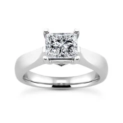 18K White Gold Diamond Engagement Ring 0.81ct