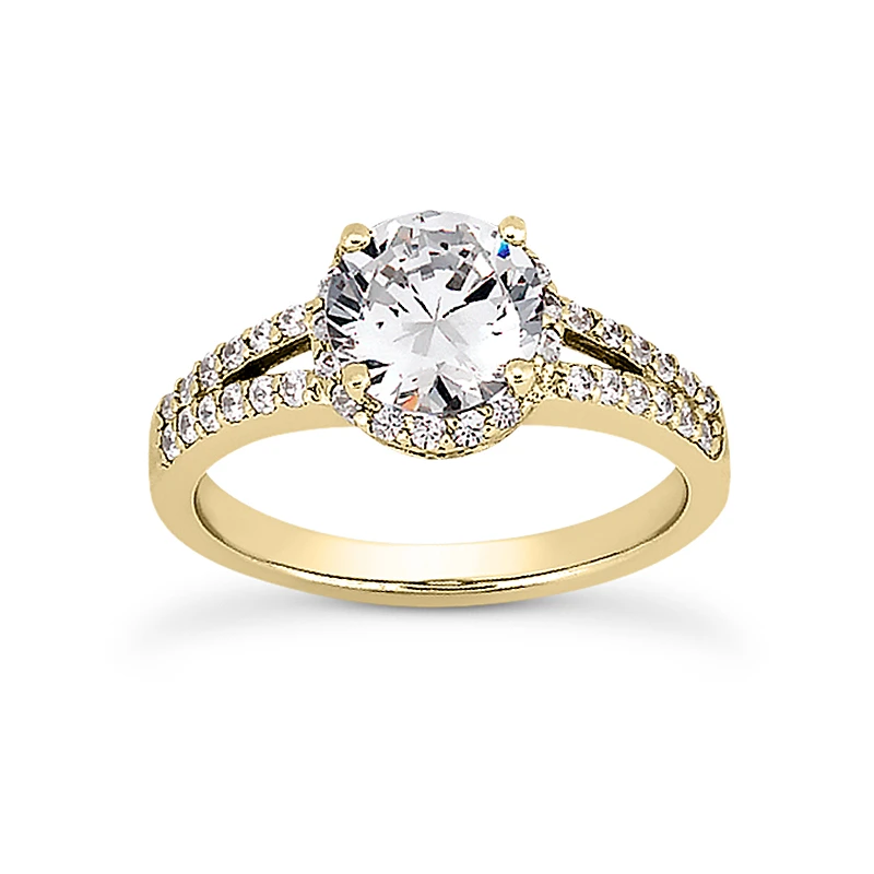 18K White Gold Diamond Engagement Ring 1.05ct 4.1mm 4 18K White Gold Diamond Engagement Ring 1.05ct 4.1mm - Image 2