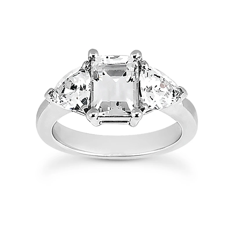 18K White Gold Diamond Engagement Ring 1.15ct 1.5mm 3 18K White Gold Diamond Engagement Ring 1.15ct 1.5mm