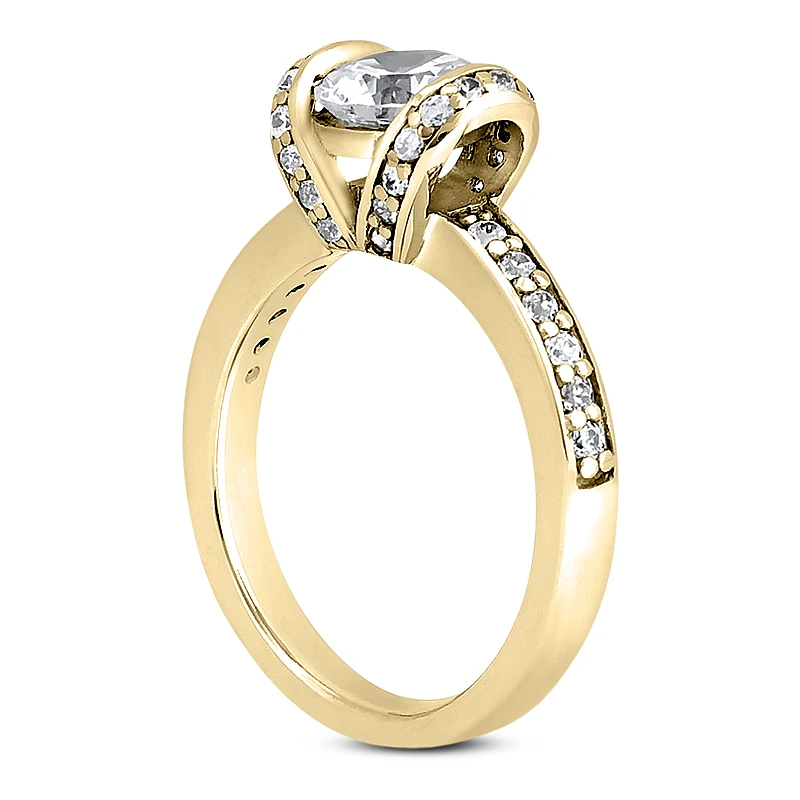 18K White Gold Diamond Engagement Ring 1.18ct 2.6mm 7 18K White Gold Diamond Engagement Ring 1.18ct 2.6mm - Image 5