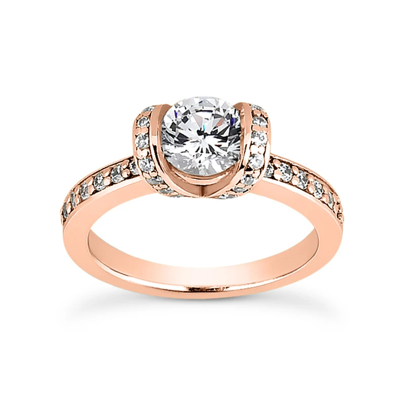 18K White Gold Diamond Engagement Ring 1.18ct 2.6mm 5 18K White Gold Diamond Engagement Ring 1.18ct 2.6mm - Image 3