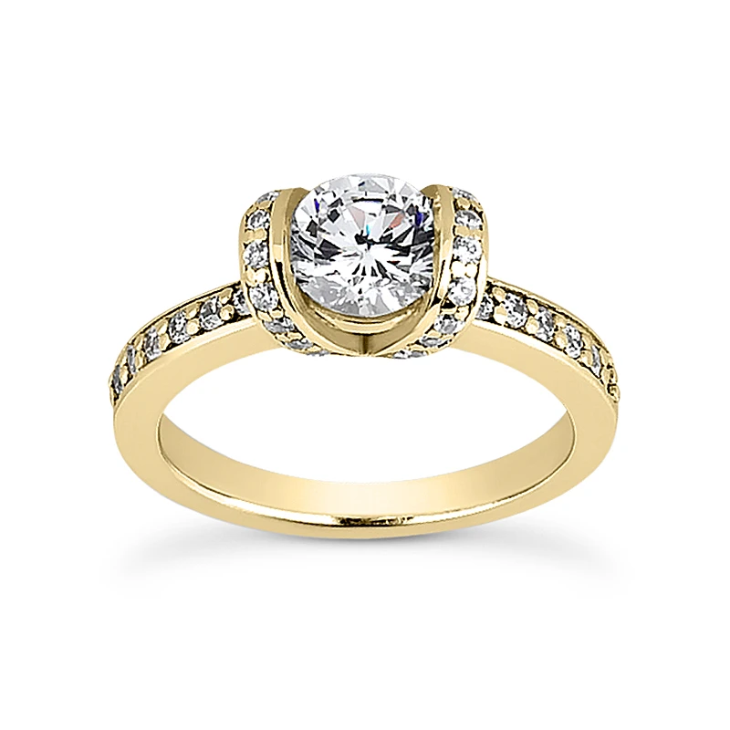 18K White Gold Diamond Engagement Ring 1.18ct 2.6mm 4 18K White Gold Diamond Engagement Ring 1.18ct 2.6mm - Image 2
