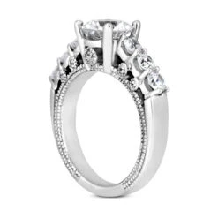 18K White Gold Diamond Engagement Ring 1.32ct 3.8mm 14 18K White Gold Diamond Engagement Ring 1.32ct 3.8mm -Its Hot Jewelry Shop 18k gold diamond engagement ring 132ct p 33974 back white 20220420 20220426