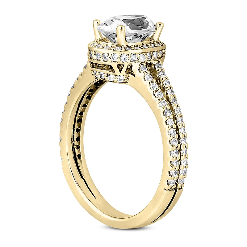 18K White Gold Diamond Engagement Ring 1.39ct 4.0mm 7 18K White Gold Diamond Engagement Ring 1.39ct 4.0mm - Image 5