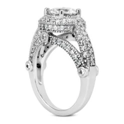18K White Gold Diamond Engagement Ring 1.57ct 6.5mm -Its Hot Jewelry Shop 18k gold diamond engagement ring 157ct p 34010 back white 20220426
