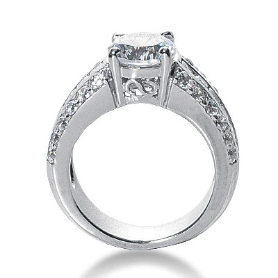 18K White Gold Diamond Engagement Ring 1.63ct 5.22mm 11 18K White Gold Diamond Engagement Ring 1.63ct 5.22mm - Image 9