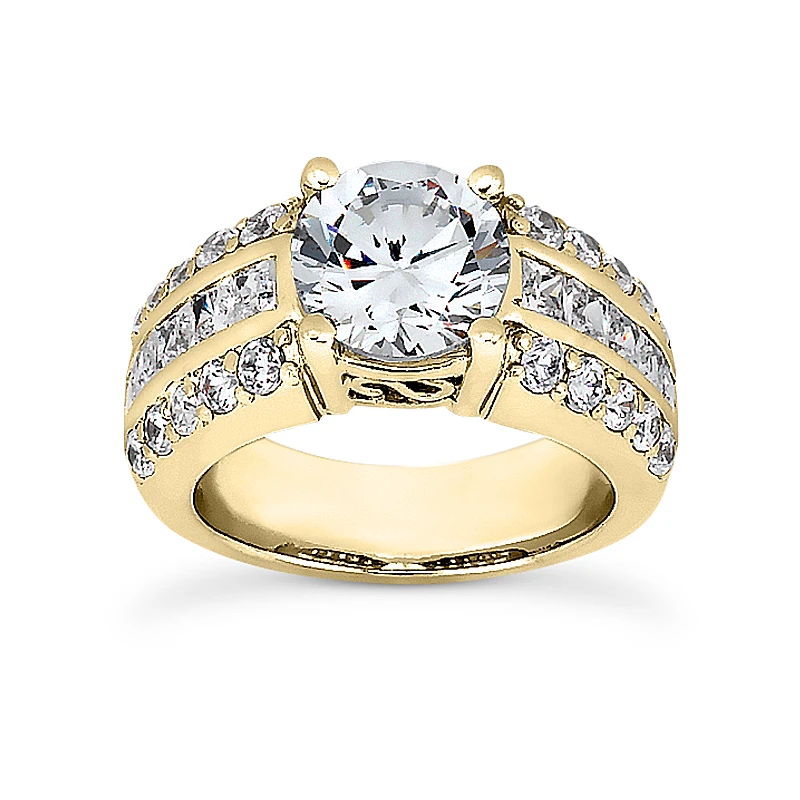 18K White Gold Diamond Engagement Ring 1.63ct 5.22mm 4 18K White Gold Diamond Engagement Ring 1.63ct 5.22mm - Image 2