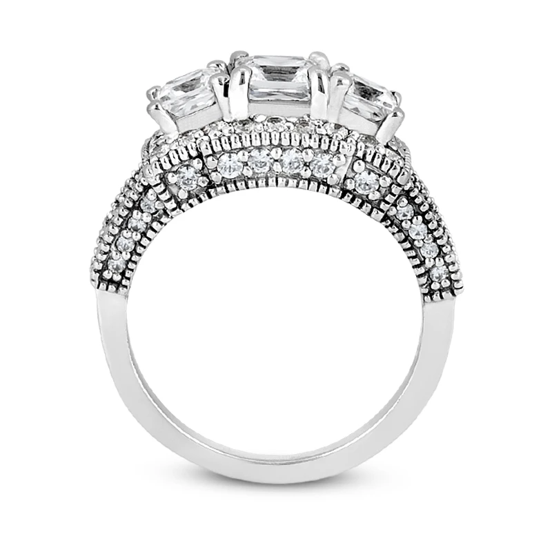 18K White Gold Diamond Engagement Ring 1.97ct 11 18K White Gold Diamond Engagement Ring 1.97ct - Image 9