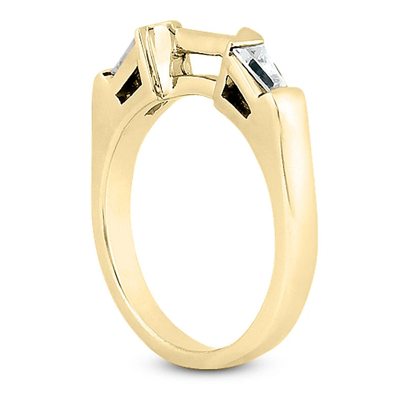 18K White Gold Emerald Diamond Engagement Ring And Band 0.99ct Bridal Set 16 18K White Gold Emerald Diamond Engagement Ring And Band 0.99ct Bridal Set - Image 14