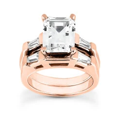 18K White Gold Emerald Diamond Engagement Ring And Band 0.99ct Bridal Set 19 18K White Gold Emerald Diamond Engagement Ring And Band 0.99ct Bridal Set -Its Hot Jewelry Shop 18k gold diamond engagement ring set 099ct p 34098 rose 20220420 20220426