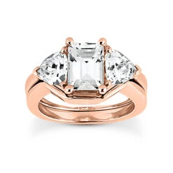 18K White Gold Diamond Engagement Ring Set 1.15ct With Emerald Cut Center Stone -Its Hot Jewelry Shop 18k gold diamond engagement ring set 115ct p 30187 rose 20220426