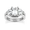 18K White Gold Diamond Engagement Ring Set 1.15ct With Emerald Cut Center Stone -Its Hot Jewelry Shop 18k gold diamond engagement ring set 115ct p 30187 white 20220420 20220426