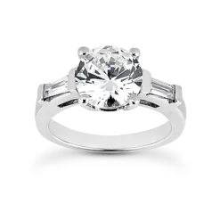 18K White Gold Diamond Engagement Ring Set 1.23ct -Its Hot Jewelry Shop 18k gold diamond engagement ring set 123ct p 34116 back white 20220426