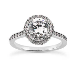 18K White Gold Diamond Engagement Ring Set 1.48ct Band: 2mm, Eng.: 2.1mm 20 18K White Gold Diamond Engagement Ring Set 1.48ct Band: 2mm, Eng.: 2.1mm -Its Hot Jewelry Shop 18k gold diamond engagement ring set 148ct p 30127 back white 20220426