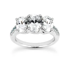 18K White Gold Diamond Engagement Ring Set 1.75ct -Its Hot Jewelry Shop 18k gold diamond engagement ring set 175ct p 30207 back white 20220426
