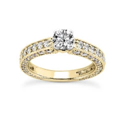 18K White Gold Diamond Engagement Ring Set 2.63ct -Its Hot Jewelry Shop 18k gold diamond engagement ring set 263ct p 34512 back yellow 20220426