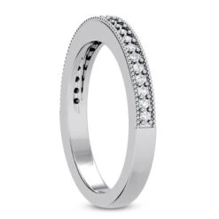 Thin 18K White Gold Diamond Engagement Wedding Ring 0.23ct 11 Thin 18K White Gold Diamond Engagement Wedding Ring 0.23ct -Its Hot Jewelry Shop 18k gold diamond engagement wedding ring 023ct p 34774 back white 20220426