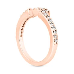 Thin Contour 18K White Gold Diamond Wedding Ring 0.24ct 2.2mm -Its Hot Jewelry Shop 18k gold diamond engagement wedding ring 024ct p 33880 back rose 20220426