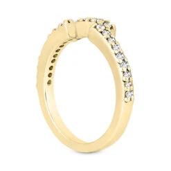 Thin Contour 18K White Gold Diamond Wedding Ring 0.24ct 2.2mm -Its Hot Jewelry Shop 18k gold diamond engagement wedding ring 024ct p 33880 back yellow 20220420 20220426