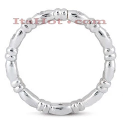 18K White Gold Diamond Eternity Band 0.14ct -Its Hot Jewelry Shop 18k gold diamond eternity band 014ct p 30516bod