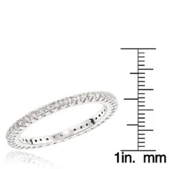 18K White Gold Diamond Eternity Band 0.37ct 11 18K White Gold Diamond Eternity Band 0.37ct -Its Hot Jewelry Shop 18k gold diamond eternity band 037ct p 30454 rulerwh
