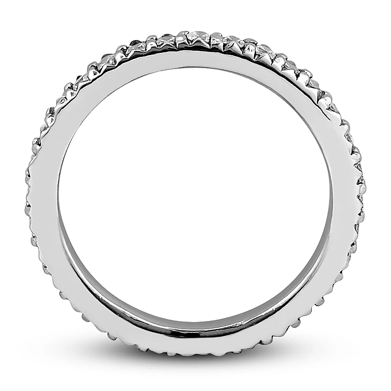 Thin 18K White Gold Diamond Eternity Band 0.64ct 11 Thin 18K White Gold Diamond Eternity Band 0.64ct - Image 9