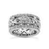 18K White Gold Floral Design 0.67 Carat Diamond Eternity Band 1 18K White Gold Floral Design 0.67 Carat Diamond Eternity Band -Its Hot Jewelry Shop 18k gold diamond eternity band 067ct p 30579 white 20220420 20220426