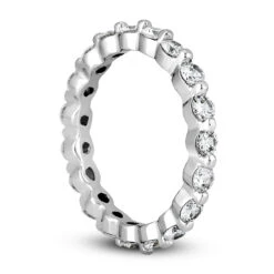 Thin 18K White Gold Diamond Eternity Band 1.33ct 14 Thin 18K White Gold Diamond Eternity Band 1.33ct -Its Hot Jewelry Shop 18k gold diamond eternity band 133ct p 30466 back white 20220426
