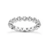 Thin 18K White Gold Diamond Eternity Band 1.33ct
