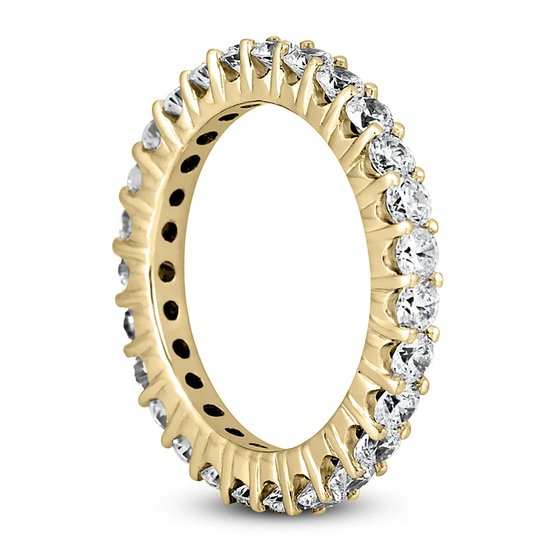 Thin 18K White Gold Diamond Eternity Band 1.35ct 4 Thin 18K White Gold Diamond Eternity Band 1.35ct - Image 2