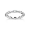Thin 18K White Gold Diamond Eternity Band 1.50ct
