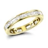 Eternity Band 18K Yellow Gold 1.56ct Round And Baguette Diamonds -Its Hot Jewelry Shop 18k gold diamond eternity band 156ct p 30378 ye