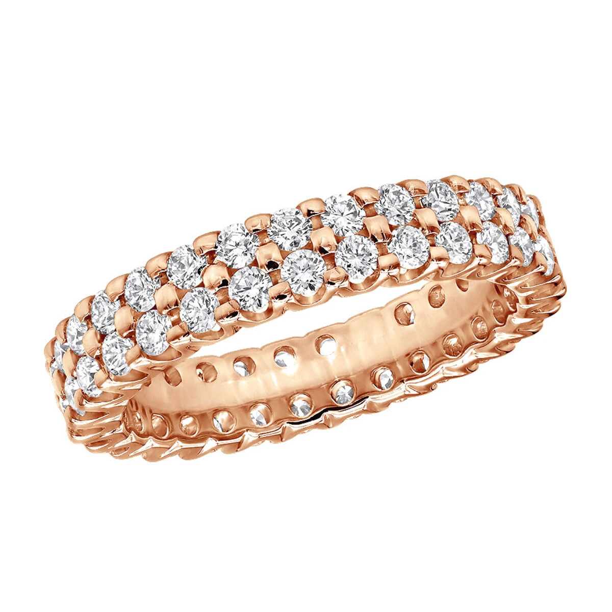 18K White Gold Diamond Eternity Band 1.74ct 5 18K White Gold Diamond Eternity Band 1.74ct - Image 3