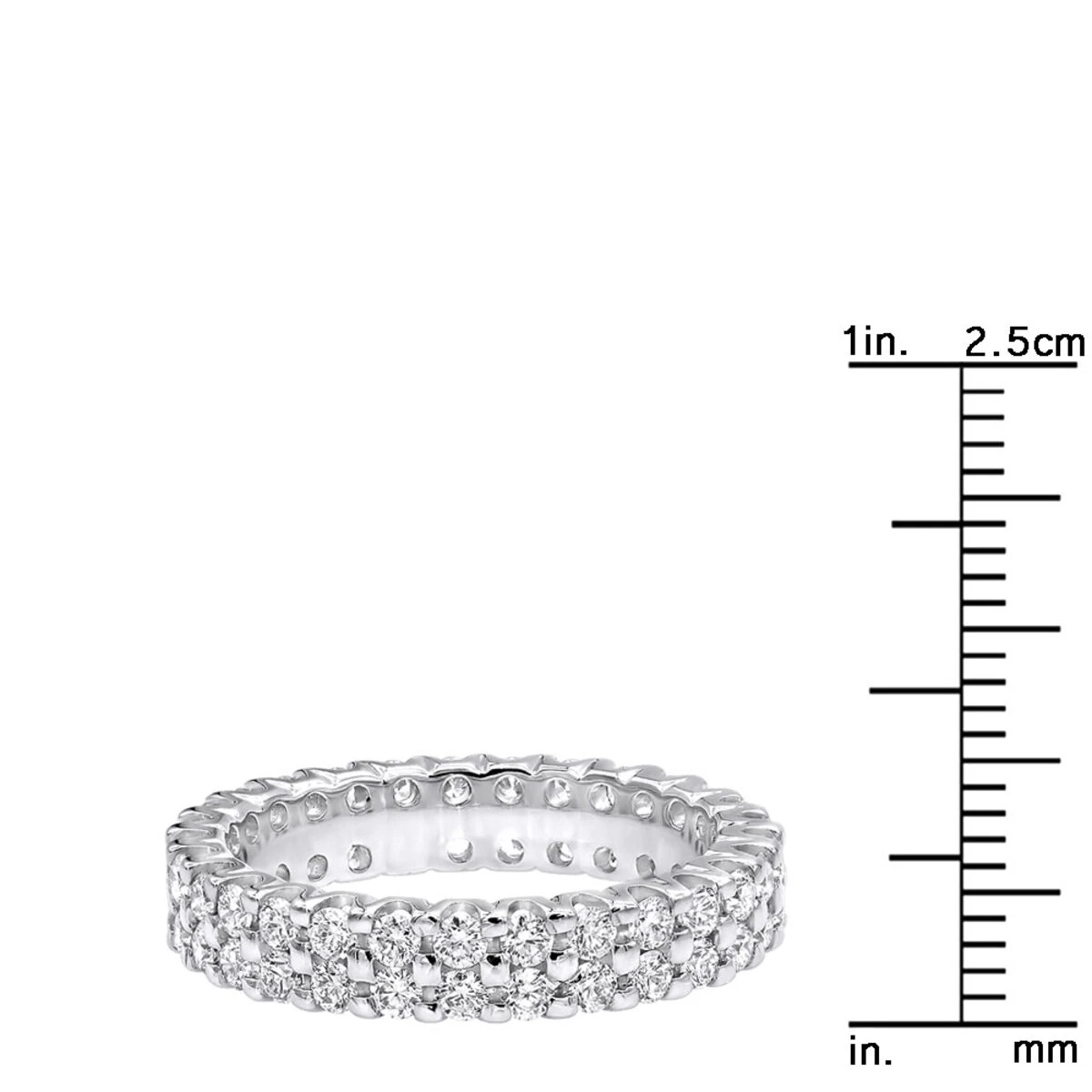 18K White Gold Diamond Eternity Band 1.74ct 10 18K White Gold Diamond Eternity Band 1.74ct - Image 8
