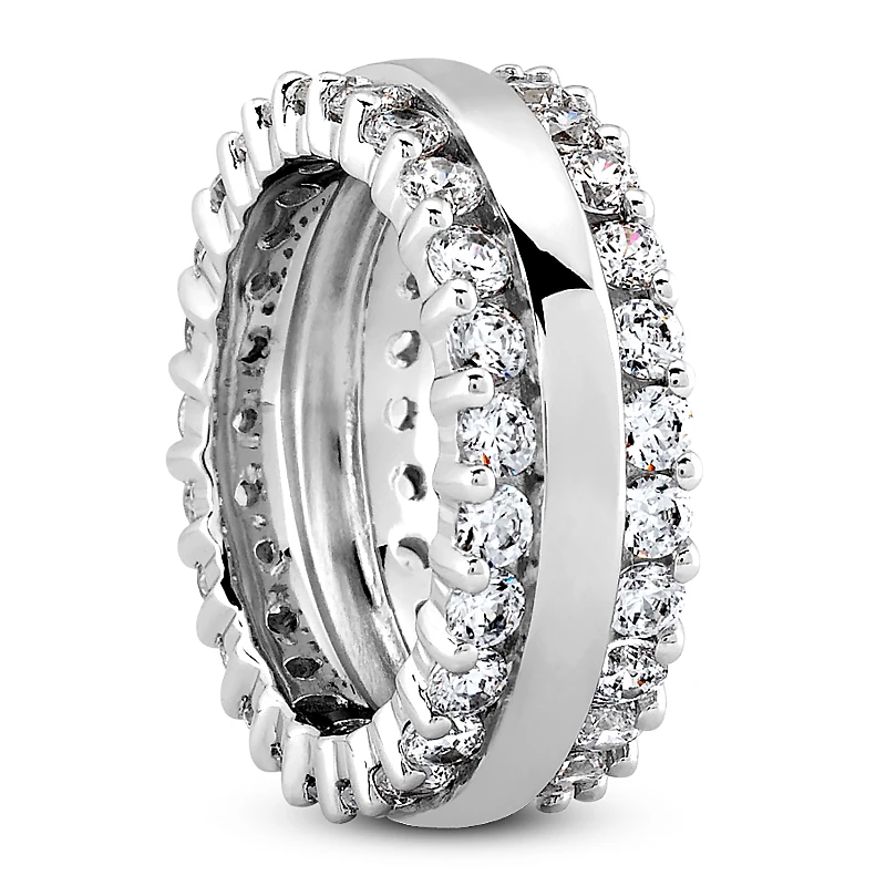 18K White Gold Diamond Eternity Band 1.86ct 6 18K White Gold Diamond Eternity Band 1.86ct - Image 4