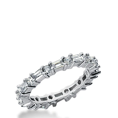 18K White Gold Diamond Eternity Band 1.90ct 3 18K White Gold Diamond Eternity Band 1.90ct