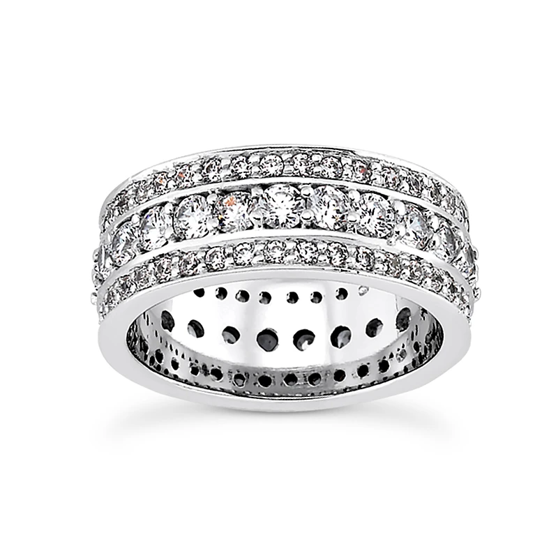 18K White Gold Diamond Eternity Band 2.01ct 3 18K White Gold Diamond Eternity Band 2.01ct