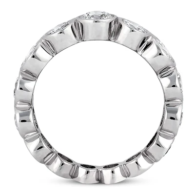 18K White Gold Diamond Eternity Band 2.09ct 5 18K White Gold Diamond Eternity Band 2.09ct - Image 3