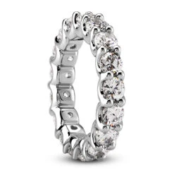 Thin 18K White Gold Diamond Eternity Band 2.10ct -Its Hot Jewelry Shop 18k gold diamond eternity band 210ct p 30322 back white 20220426