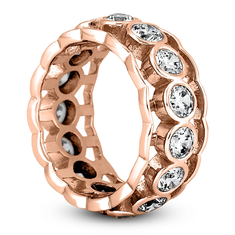 18K White Gold Diamond Eternity Band 2.25ct 9mm 8 18K White Gold Diamond Eternity Band 2.25ct 9mm - Image 6