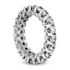18K White Gold Diamond Eternity Band 3.20ct 4.3mm 14 18K White Gold Diamond Eternity Band 3.20ct 4.3mm -Its Hot Jewelry Shop 18k gold diamond eternity band 320ct p 30506 back white 20220420 20220426