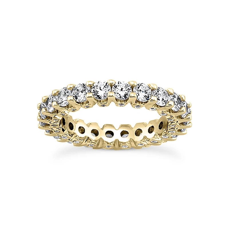 18K White Gold Diamond Eternity Band 3.20ct 4.3mm 4 18K White Gold Diamond Eternity Band 3.20ct 4.3mm - Image 2