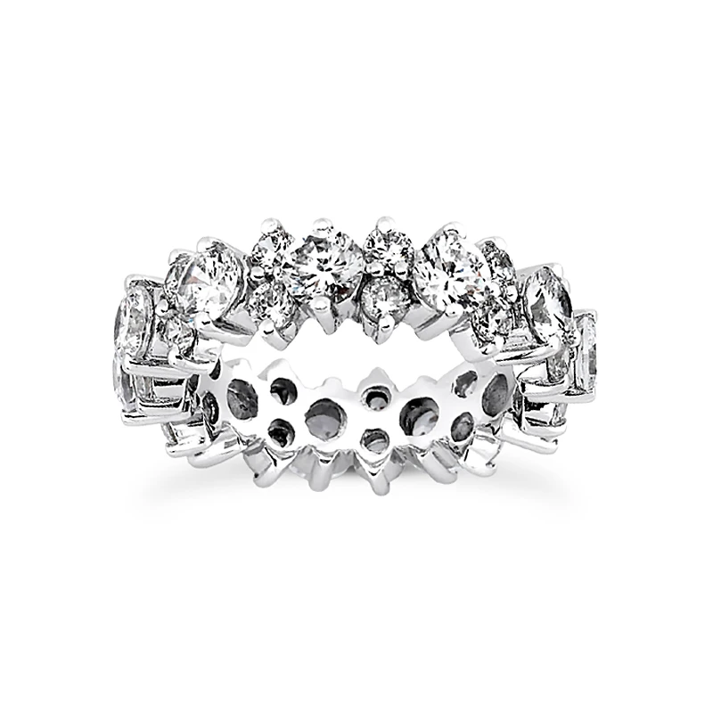 18K White Gold Diamond Eternity Band 4.40ct 3 18K White Gold Diamond Eternity Band 4.40ct
