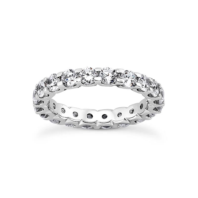 18K White Gold Diamond Eternity Band 4.50ct 3 18K White Gold Diamond Eternity Band 4.50ct