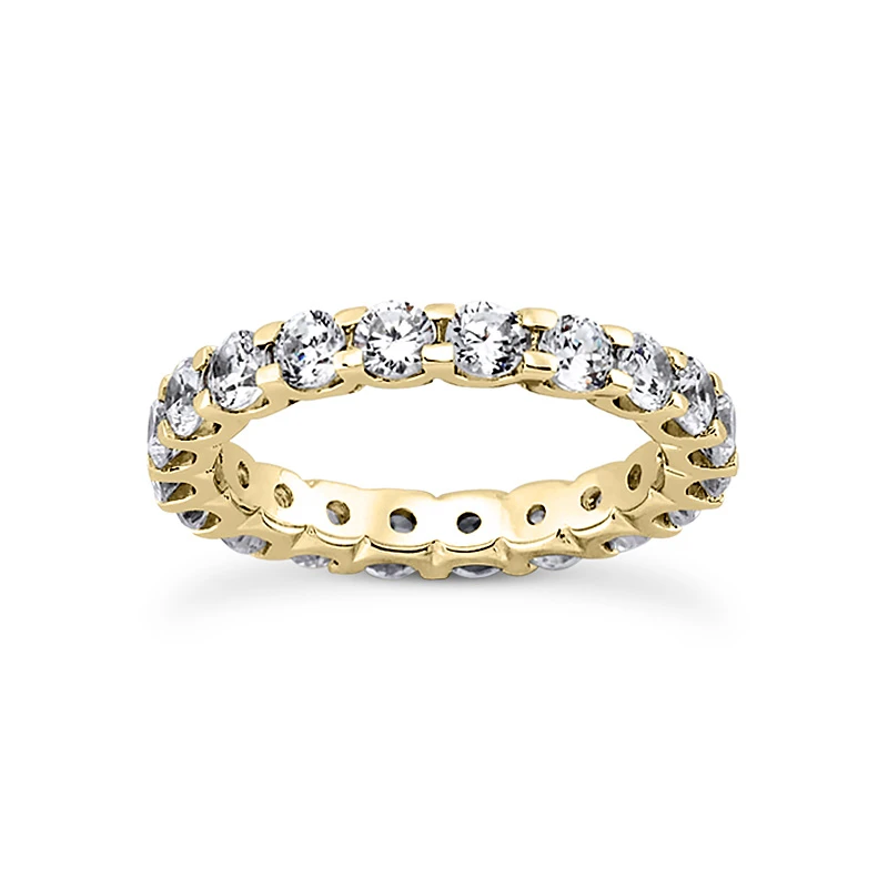 18K White Gold Diamond Eternity Band 4.50ct 4 18K White Gold Diamond Eternity Band 4.50ct - Image 2