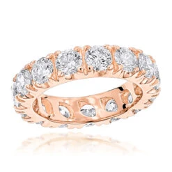 18K Yellow Gold Round Diamond Eternity Band 4ct -Its Hot Jewelry Shop 18k gold diamond eternity band 4ct p 30336 ro