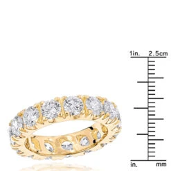 18K Yellow Gold Round Diamond Eternity Band 4ct -Its Hot Jewelry Shop 18k gold diamond eternity band 4ct p 30336 rulerye
