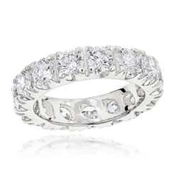 18K Yellow Gold Round Diamond Eternity Band 4ct -Its Hot Jewelry Shop 18k gold diamond eternity band 4ct p 30336 wh