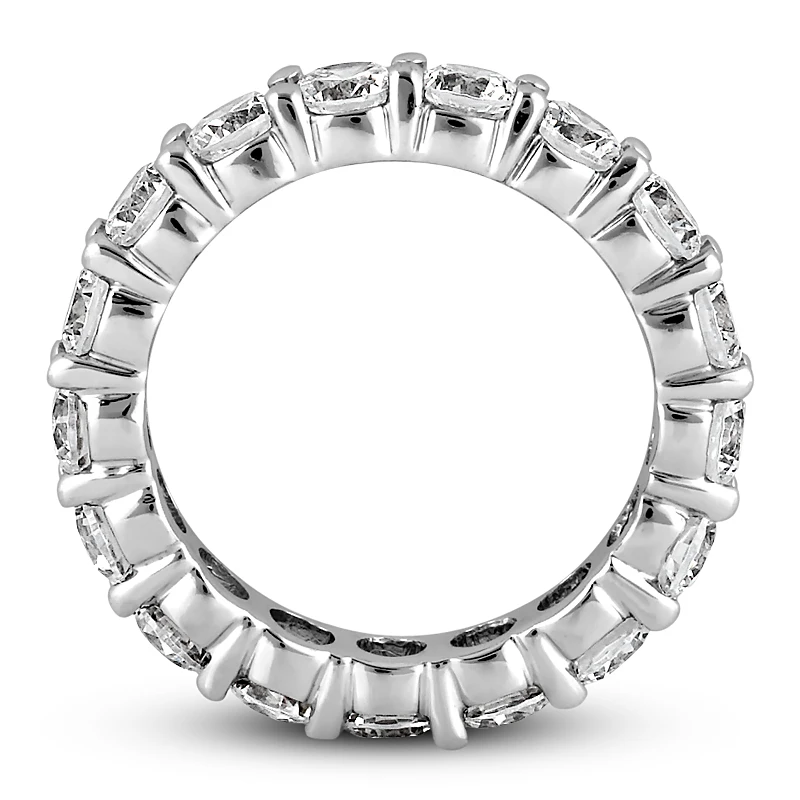 18K White Gold Diamond Eternity Band 5.85ct 11 18K White Gold Diamond Eternity Band 5.85ct - Image 9