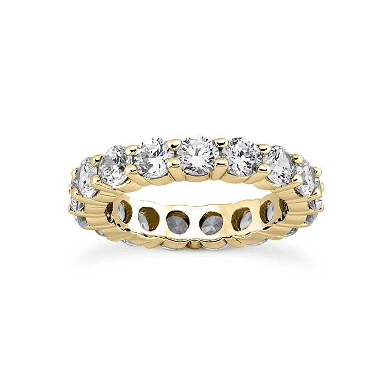 18K White Gold Diamond Eternity Band 5.85ct 4 18K White Gold Diamond Eternity Band 5.85ct - Image 2